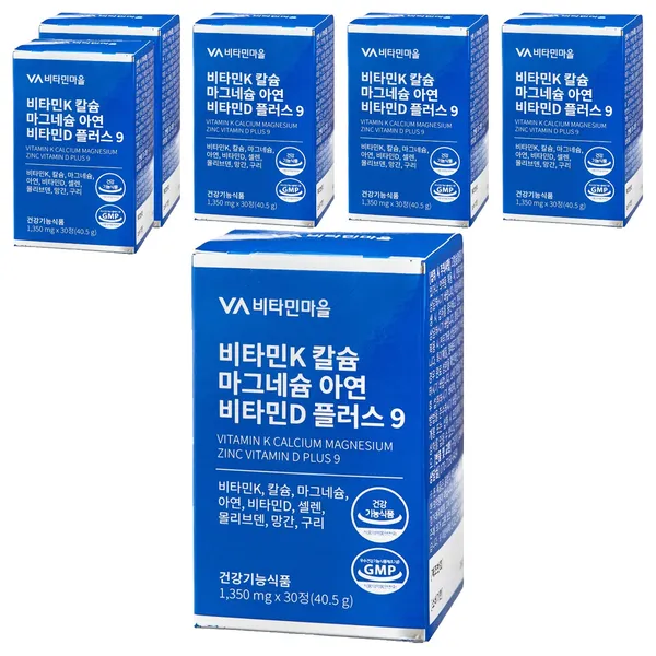비타민마을 비타민K 칼슘 마그네슘 아연 비타민D 플러스 9