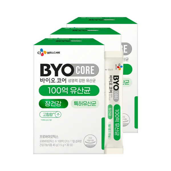 CJ웰케어 BYO 바이오 코어 건강한 생유산균 100억