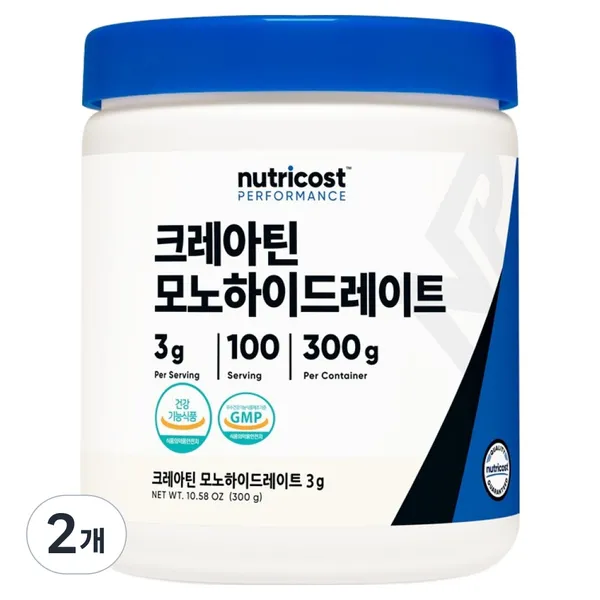 뉴트리코스트 크레아틴 모노하이드레이트 300g