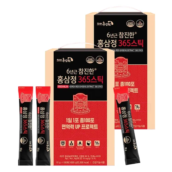 네이처가든 정원삼 6년근 고려홍삼정 365스틱 10g